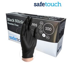Black Nitrile Powder & Latex Free Thick Disposable Gloves Tattoo Mechanic 100