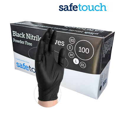 100/50/20 Pezzi Guanti In Nitrile Neri Monouso Spessi Senza - Foto 6
