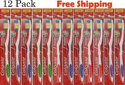 Colgate Toothbrushes Premier Extra Clean ( 12 Toothbrushes) Medium Hard - Image 1 of 2