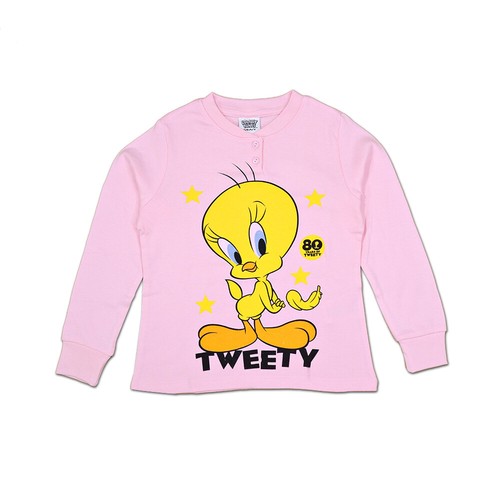Pigiama Lungo Titti Looney Tunes Rosa Autunno Inverno - Foto 2 di 3