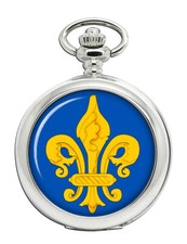 Fleur-de-lis Full Hunter Pocket Watch