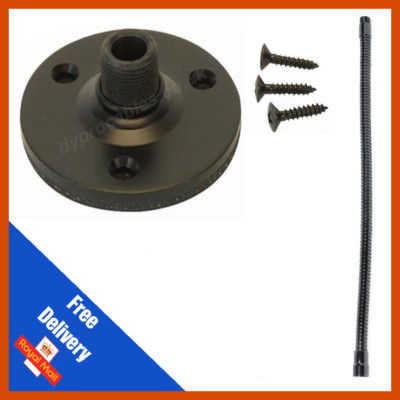 30 cm flexibler Mikrofon Schwanenhals mit Schwanenhalshalterung Mikrofonhalter schwarz
