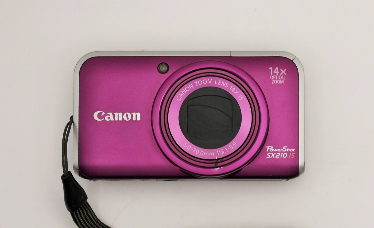 Canon PowerShot SX210 IS 14.1MP Purple Compact Digital Camera