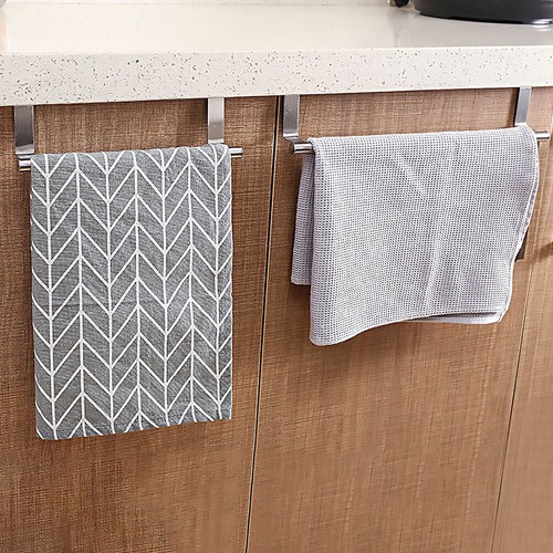 1/2X Over Door Tea Towel Holder Rack Bathroom Rail Cupboard Hanger Kitchen HooCF - Picture 9 of 19