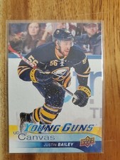 2016 17 Upper Deck Justin Bailey Young Guns Canvas #C109 Buffalo Sabres!
