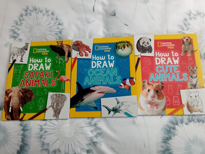 How To Draw... three National Geographic books - brand new