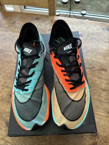 Rare Nike Zoom X Vaporfly Next % Ekiden UK Size 8.5 Aurora Green/Hyper Crimson - Picture 4 of 24