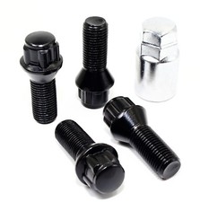 4 14x1.25 28mm Black Wheel Locks For Mini Cooper Countryman Paceman Clubman