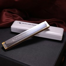 Swan 28-hole Wide Range Playing Diatonic Harmonica Key of with Standard Harmo...