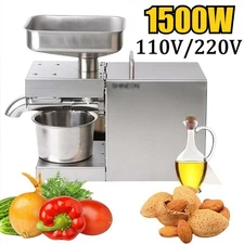 Auto Oil Press Machine Cold Hot Oil Extraction Expeller Presser Stainless Steel
