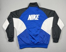 VIntage Nike Track Jacket Mens Colorblock Mesh Full Zip Track Top 80s 90s