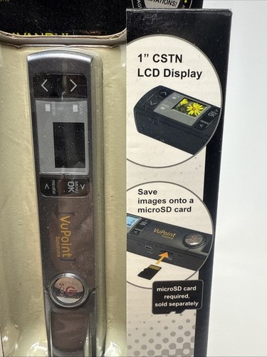 VuPoint ST441 Magic Wand Portable Scanner Scans B&W & Color Documents Black NEW - Picture 3 of 16