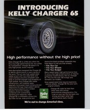1983 Vintage Print Ad Kelly Tires Charger 65 Tire Magazine Advertisement Promo 1983 Vintage Print Ad Kelly Tires Charger 65 Tire Magazine Advertisement Promo