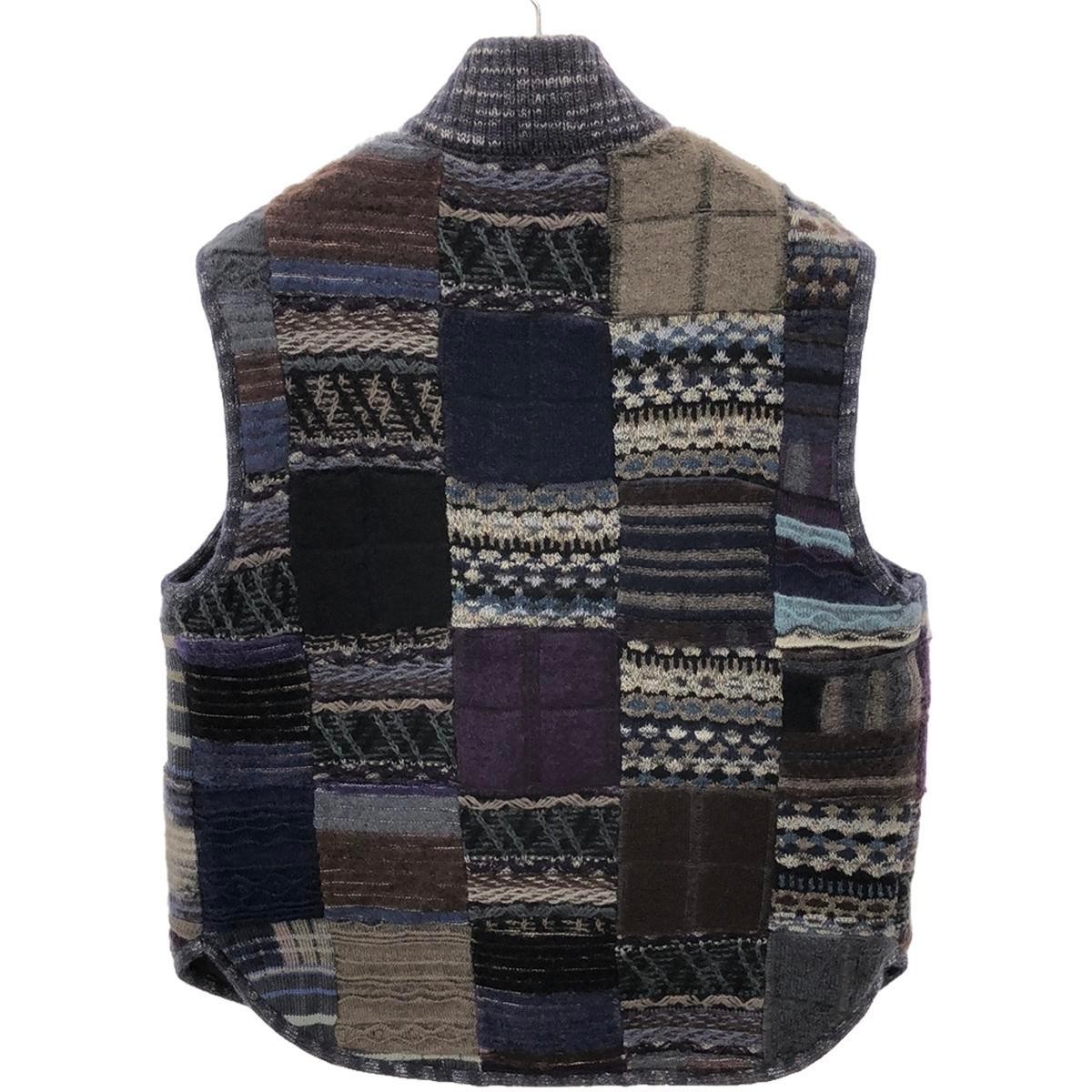 Missoni Mohair Blend Reversible Patchwork Knit Ve… - image 2