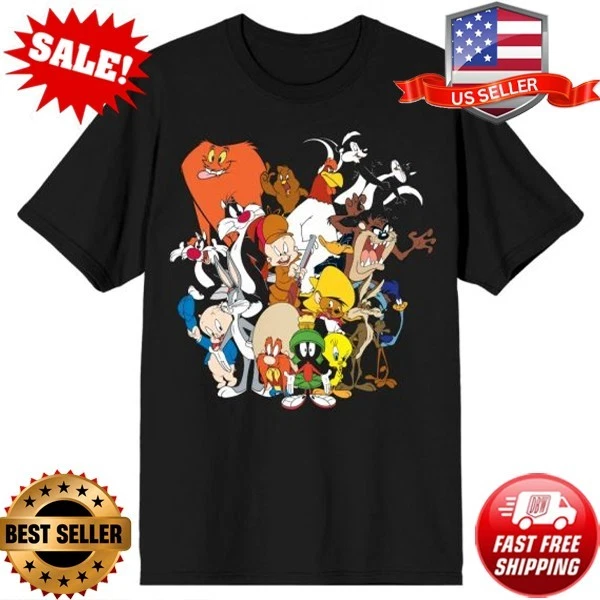 Looney Tunes All Characters T-Shirt, Looney Tunes 90s Cartoon Shirt S-5XL