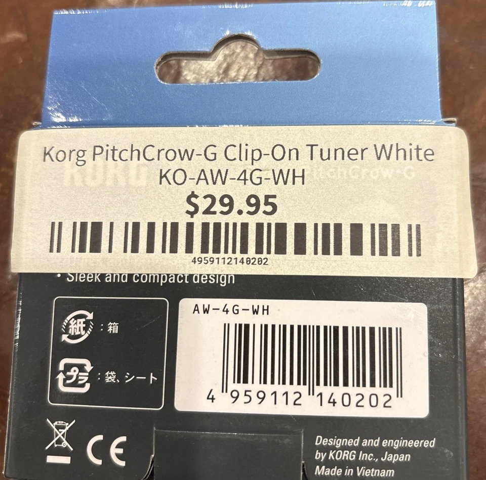 Korg Pitchcrow-G Clip-On Tuner White - image 2 of 4