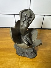 Heredities Spring Awakening Figure RC20 Bronze Effect Nude Lady Flower Sculpture