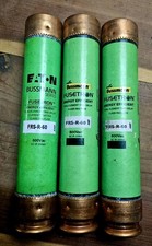  3 Bussmann FRS-R-60 Fuse, 60A Dual Element Time-Delay RK5 Fuse 600 Vac