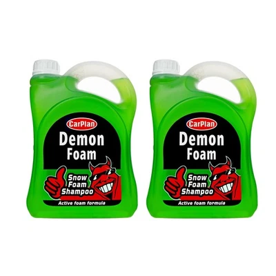 2x 2L CarPlan Demon Snow Foam Shampoo 4 Litre Car Wash Clean Valet Refill CDW201 - Image 1 of 4