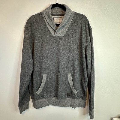Crafted Goods Sweater Sweatshirt Mens Large V Neck Gray Casual Angelo Litrico