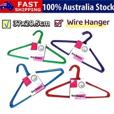 40PCS Metal Clothes Hangers Non Anti Slip Rubber Coated Wire Suit Coat Hanger