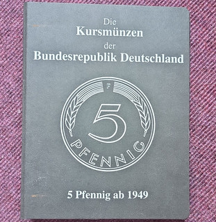 Münzalbum/Folder Kursmünzen BRD 5 Pfennig ab 1949 (Einsteckalbum)