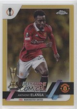 2022 Topps Chrome UEFA Club Competitions Gold Refractor 9/50 Anthony Elanga n0c