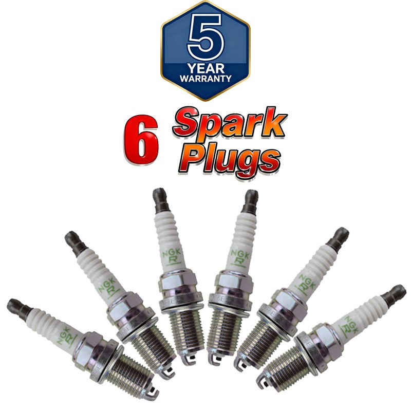 Set of 6 NGK V Power Resistor Spark Plug 7938 BKR5E for Jaguar Kia VW Saab Mazda