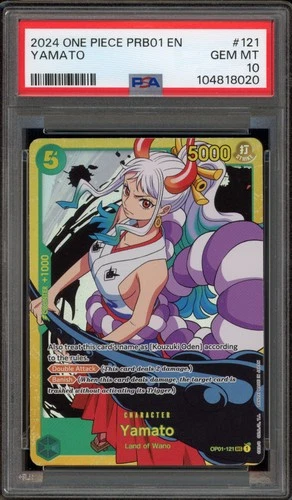 One Piece CCG Yamato PRB01 OP01-121 PSA 10 Gem Mint
