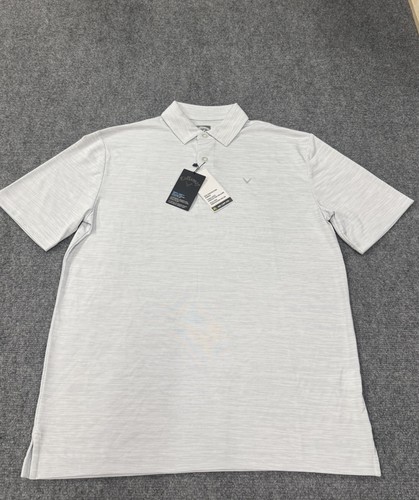 Callaway Nwt Polo Shirt Opti-Dri Golf Tradewinds Heather Gray Shirt L