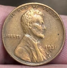 1931s Lincoln Cent Nice VF Details Coin, obverse cleaned