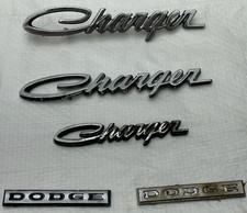 1972 Dodge Charger Emblem Set Of 5 Fender Trunk Lid Mopar Ornaments Trim Badges