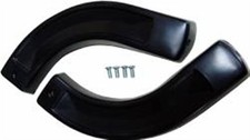 New Mopar Black Bench Seat Hinge Covers 1966-67 B-body