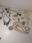 Vintage Costume Jewelry Lot, See All Pics, 2 Pounds