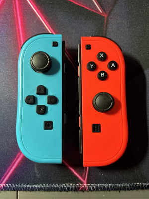 Nintendo Switch Joycon Pair Red Blue 3rd Party UK