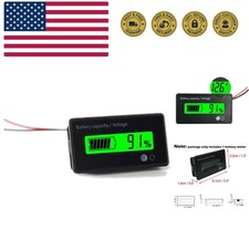 DC 12V 24V 36V 48V 72V Battery Meter, Battery Capacity Voltage Monitor Gauge ...