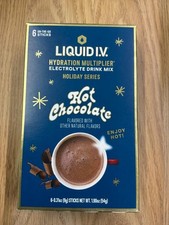 Liquid IV Hydration Multiplier Hot Chocolate Drink Mix 6 Sticks 1.9oz
