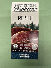 Fungi Perfecti Host Defense Reishi General Wellness Support, 60 Vegetarian Caps