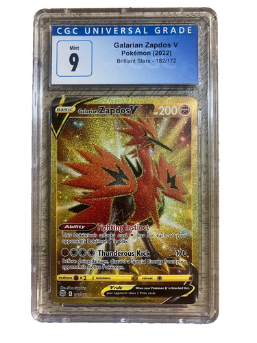 Galarian Zapdos V graded CGC 9 for sale on eBay