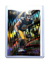 Jimmy Graham 2025 Panini Select Club Level Black & Green Shock New Orleans