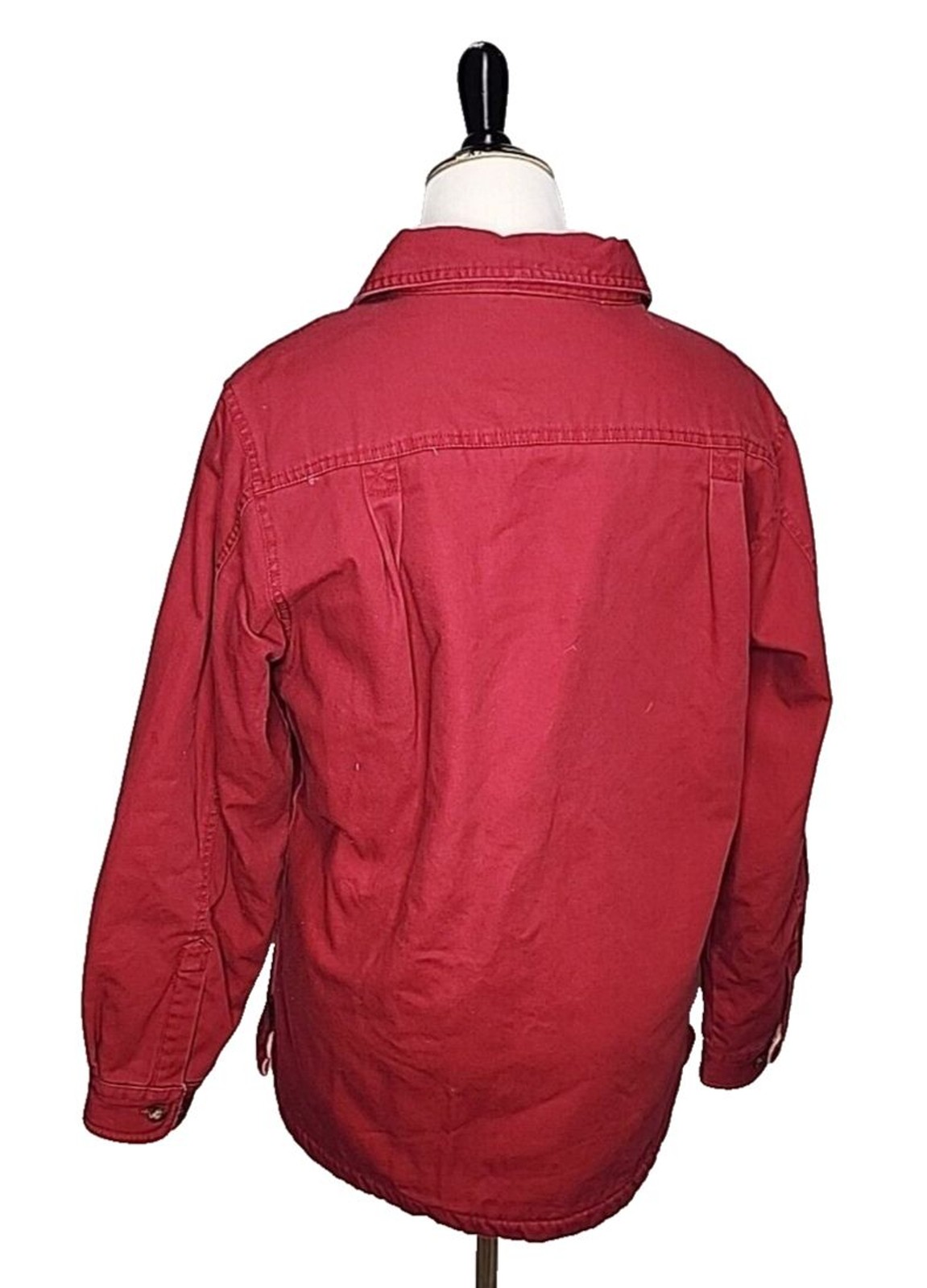 Woolrich Vintage Ruby Red Button Front Jacket Sha… - image 3