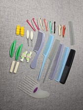 Lot 26 Vintage Goody Hair Combs Clip Metal/Plastic Barrettes Picks