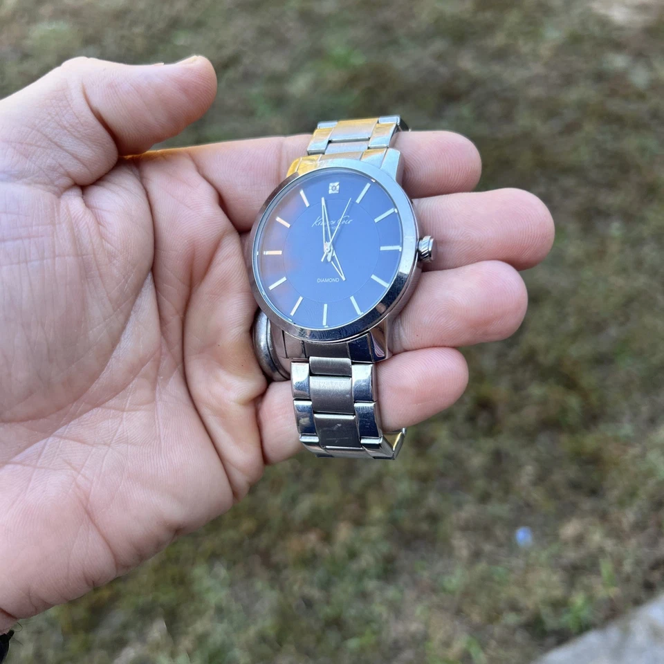 Kenneth Cole NY Blue Dial Diamond Collection Stainless  Bracelet Watch - Image 2 of 4