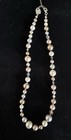 Vintage Holly Yashi Beaded Necklace Champagne Gold Silver Gray “hy” Signed — photo 2
