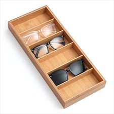 Natural bamboo Glasses Eyeglass Eyewear Sun glasses Sunglasses Box Storage Ca...