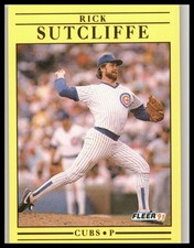 1991 Fleer #434 Rick Sutcliffe