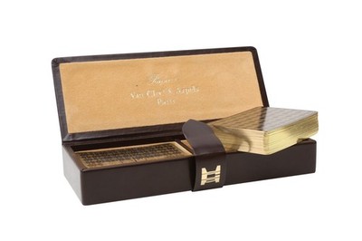 Van Cleef & Arpels Parfums Brown Playing Card Set