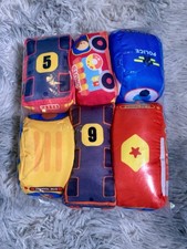 Set of Multicolor Soft Plush Vehicle Toy Blocks for Babies, Developmental Skills