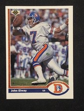 🏈🔥 1991 Upper Deck John Elway #124 ⚡ Legendary QB Card! 🌟 Hall of Fame!