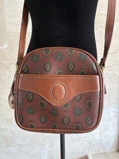 Vintage 80s Capezio Crossbody Bag – Brown Coated Canvas - Retro Mall Icon Energy